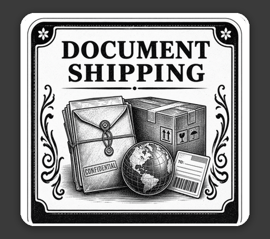 Document shipping via FedEx, UPS, and USPS